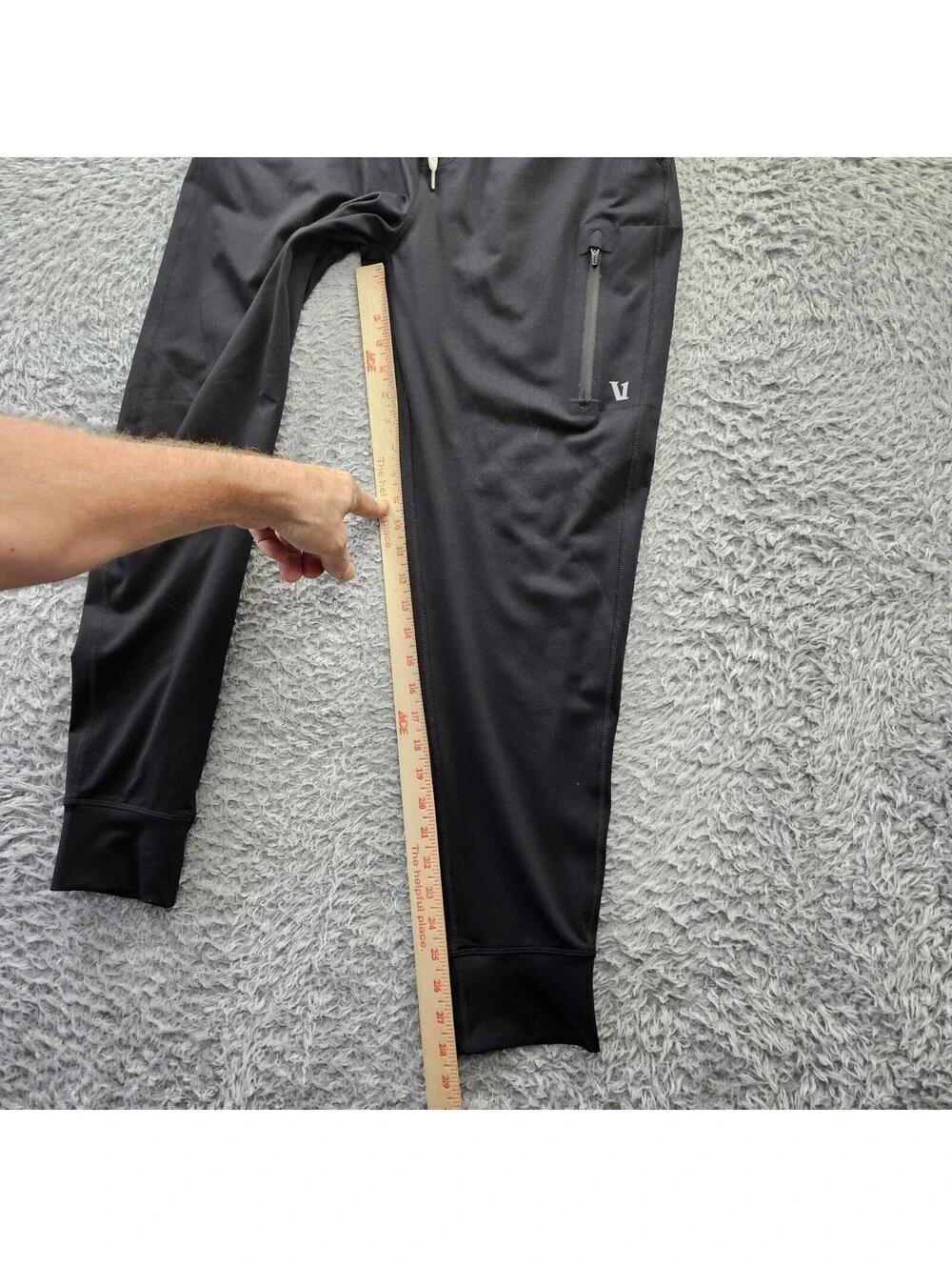 VUORI Sunday Performance Jogger Pants Men Small #V416 Black Taper